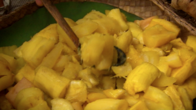 Manioc with turmeric from My Sri Lanka