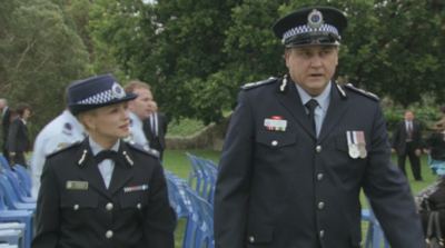 EW101 deleted scene - Wright and Dept. Commissioner talk job offer
